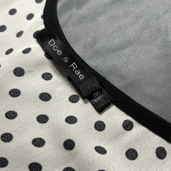 Doe & Rae Ultra Sheer Polka Dot Blouse | Medium - Picture 3 of 4